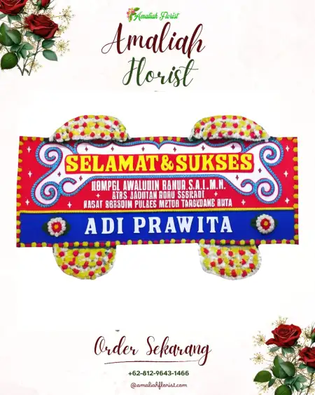 Papan Bunga Ucapan Selamat Beteng